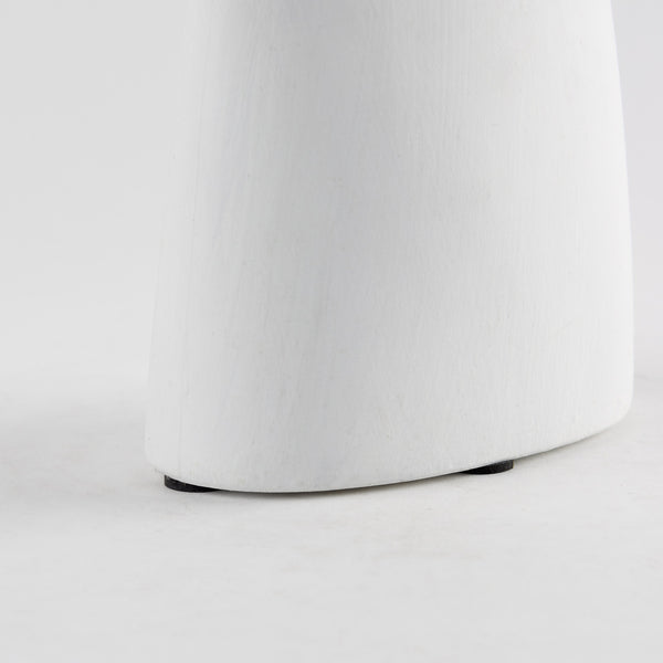 Rylee 11.6H White Ceramic Vase