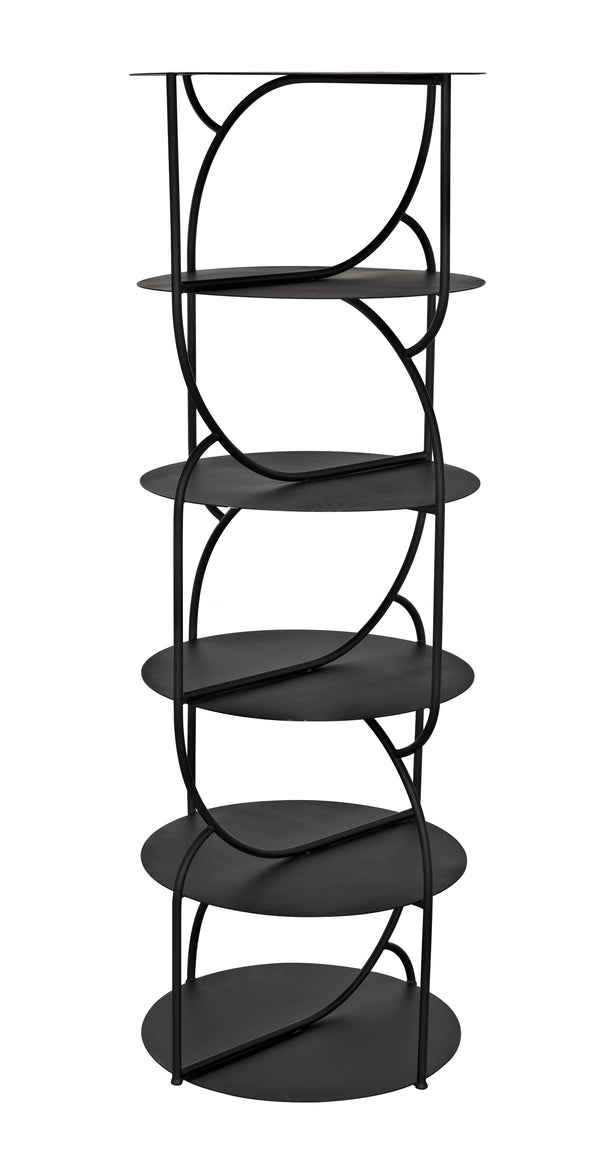 Rain Industrial Steel Shelf in Matte Black