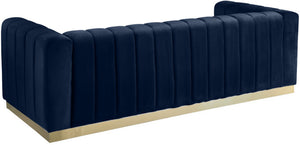 Francis Sofa In Navy Velvet
