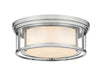Willow 3 Light Flush Mount in Brushed Nickel Finish