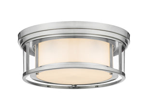Willow 3 Light Flush Mount in Brushed Nickel Finish