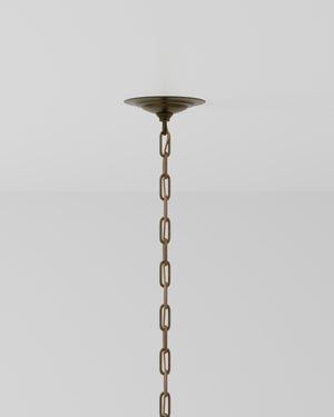 Earthshine Brass Large Pendant In Vintage Brass