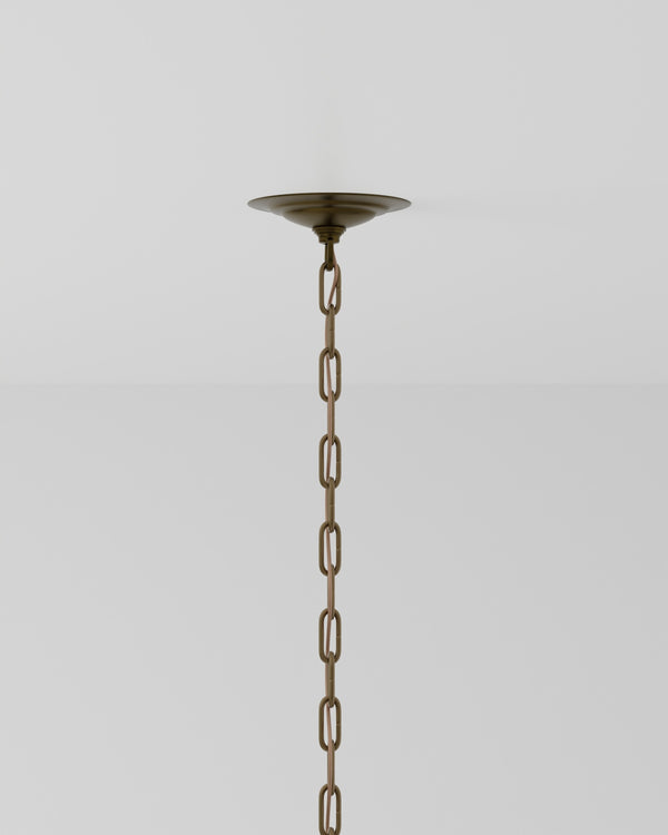 Earthshine Brass Large Pendant In Vintage Brass