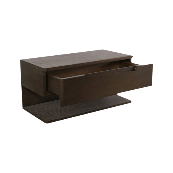 Jonah Floating Nightstand in Dark Brown