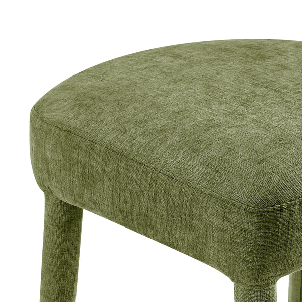 Rylee KD Chenille Backless Counter Stool, Millburry Green 