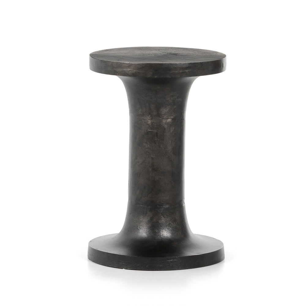 Gino End Table In Raw Black