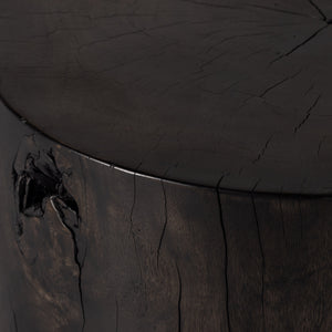 Tino End Table In Rubbed Black