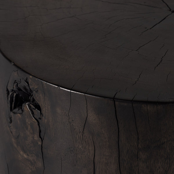 Tino End Table In Rubbed Black