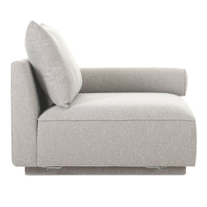 Rosello Right Arm Facing Chair in Light Grey