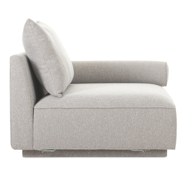 Rosello Right Arm Facing Chair in Light Grey