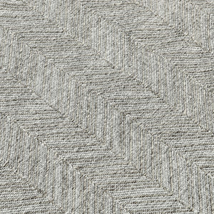 Indoor/Outdoor Augusta Rug - Stone Gray 9'x12' with Herringbone Pattern