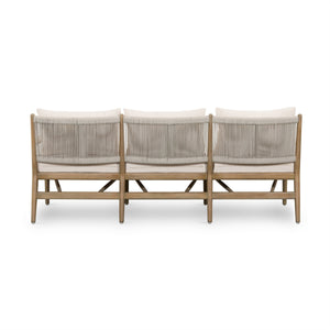 Rosen Outdoor Sofa In 73" In Natural Eucalyptu