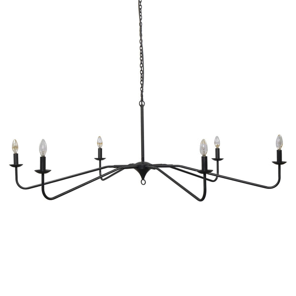Edlyn Chandelier - Antiqued Iron
