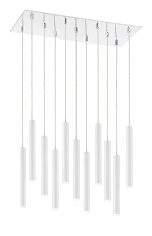 Forest 11 Light Island/Billiard in Chrome Finish