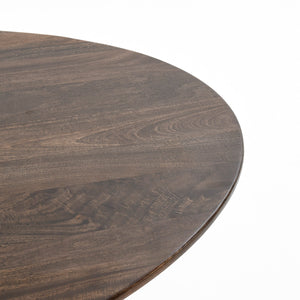 Norwood Solid Wood Oval Dining Table - Bark Brown