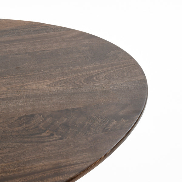 Norwood Solid Wood Oval Dining Table - Bark Brown
