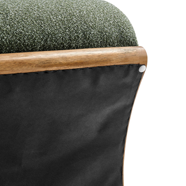 Lucius Boucle Accent Chair, Milford Green 