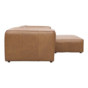 Moe's Form Nook Modular Sectional in Sonoran Tan Leather