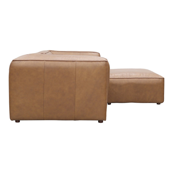 Moe's Form Nook Modular Sectional in Sonoran Tan Leather