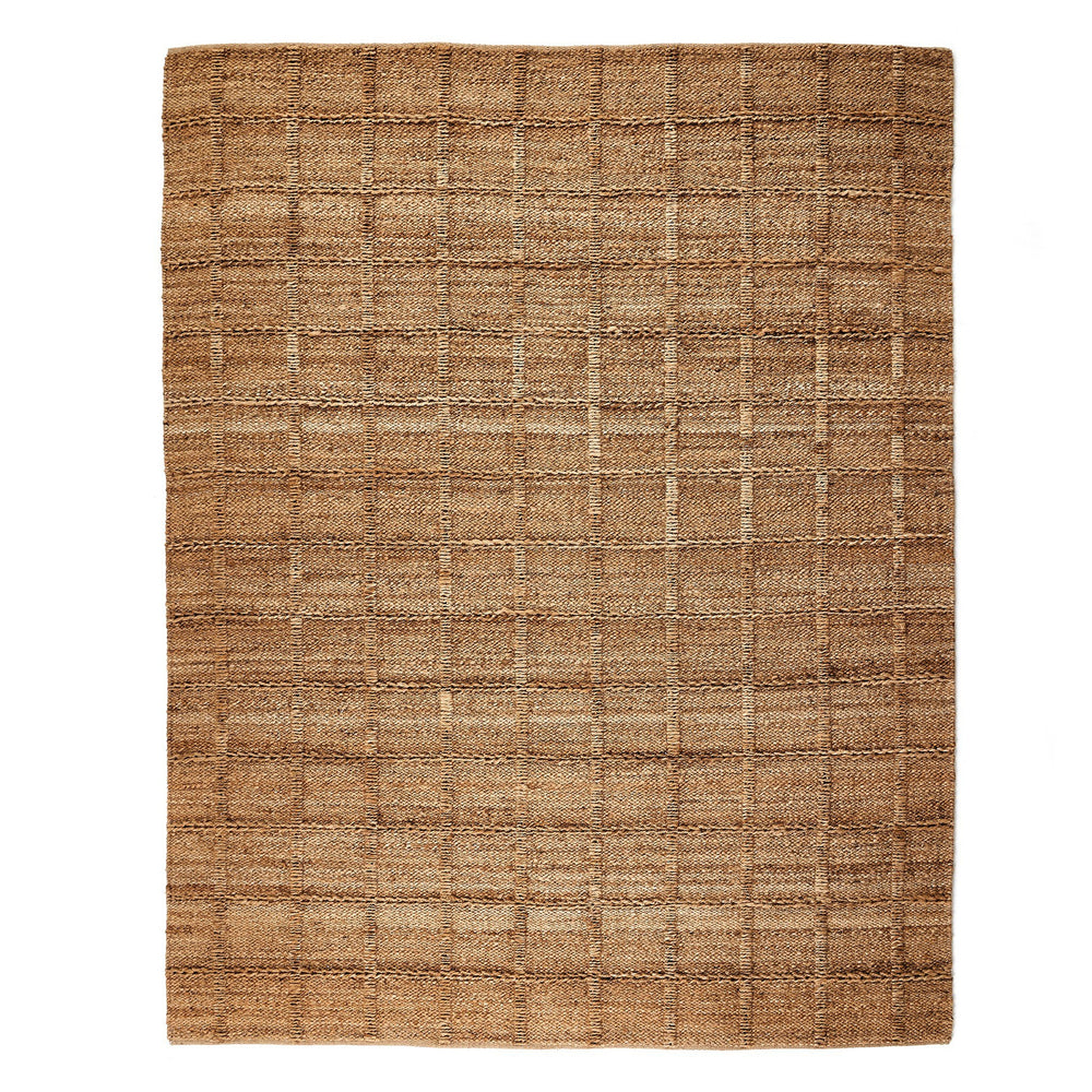 Grid Jute Rug - Natural Grid Jute