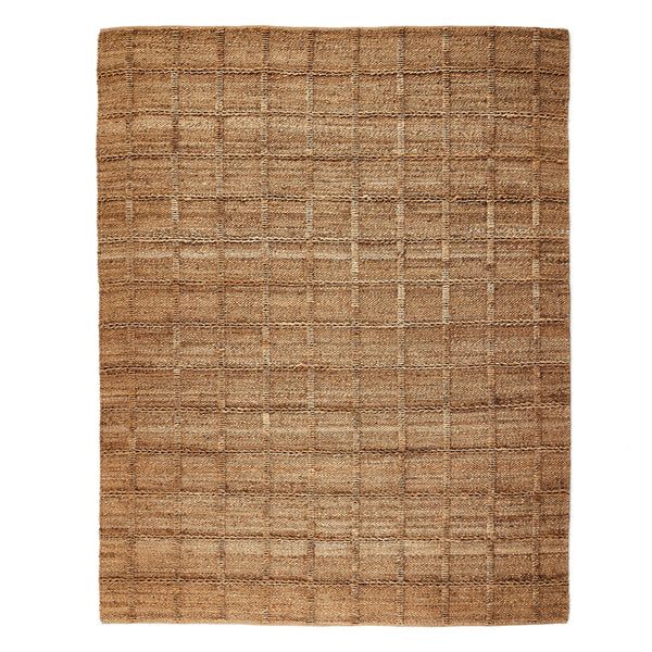 Grid Jute Rug - Natural Grid Jute