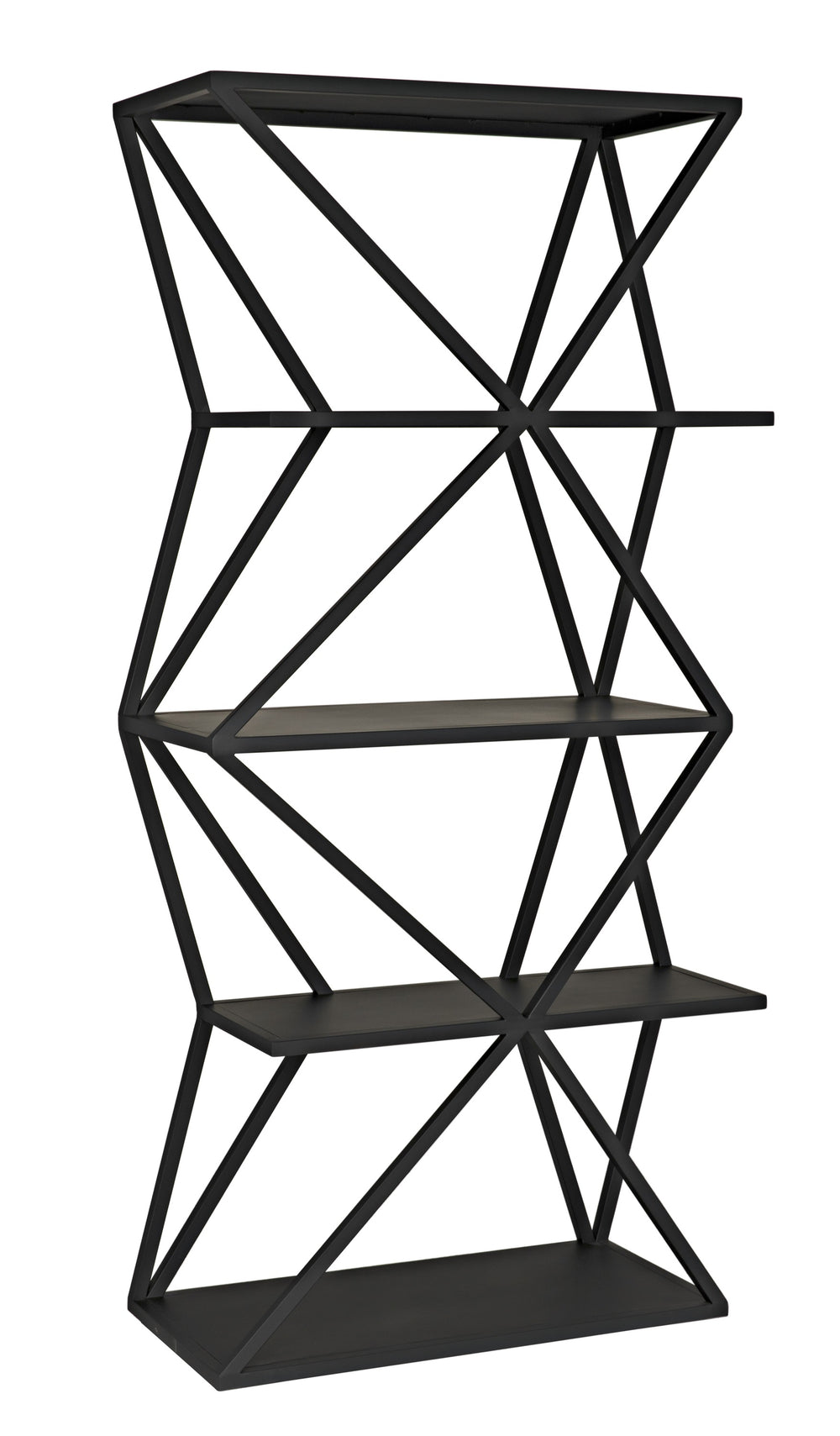 Sutro Shelf in Matte Black Industrial Steel