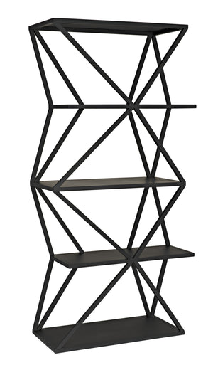 Sutro Shelf in Matte Black Industrial Steel