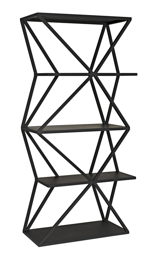 Sutro Shelf in Matte Black Industrial Steel
