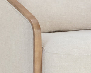 TASIA SWIVEL LOUNGE CHAIR - EFFIE LINEN