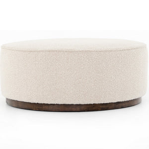 Sinclair Large Round Ottoman in Knoll Natural