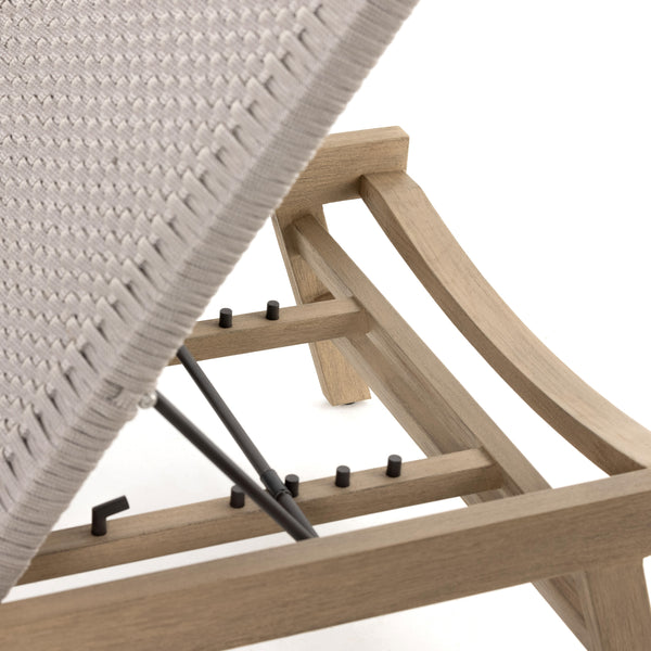Delano Outdoor Chaise Lounge In Brown