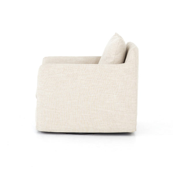 Banks Swivel Chair In Cambric Ivory