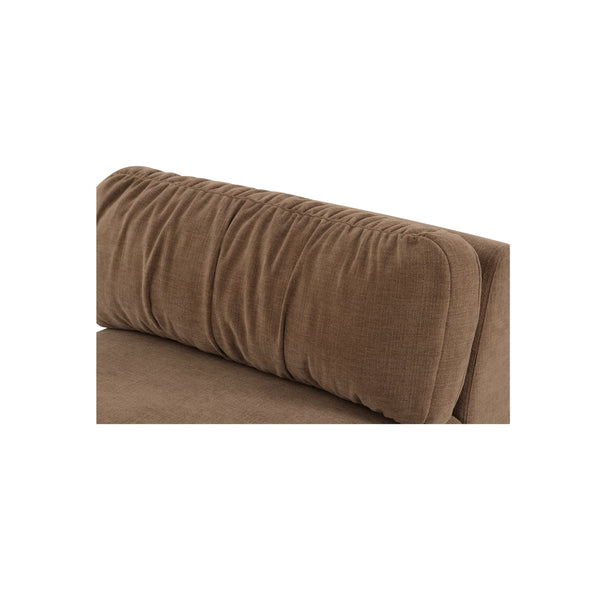 Moe's Matina Slipper Chair in Taupe Chenille