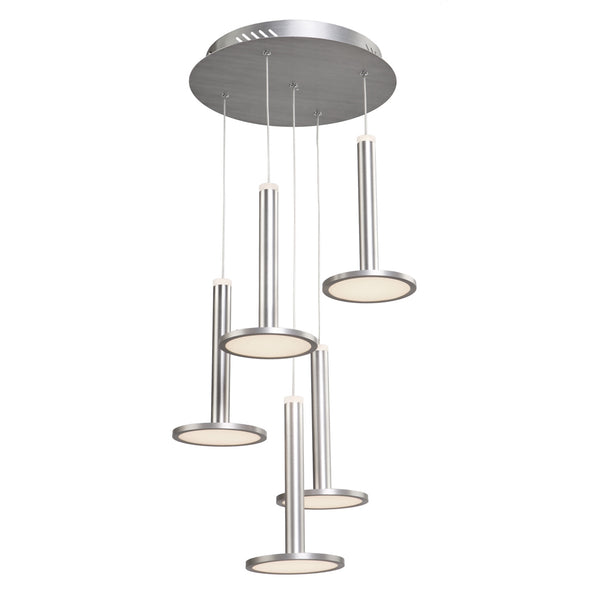 Aurora AC7556 Chandelier in Brushed Aluminum
