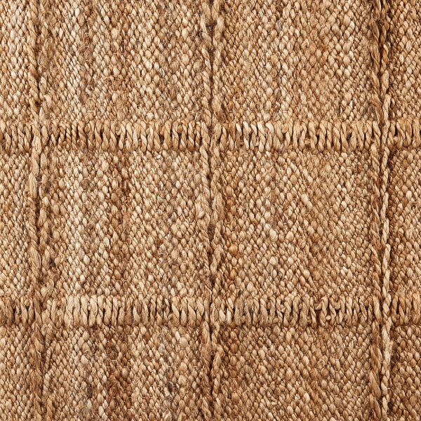 Grid Jute Rug - Natural Grid Jute