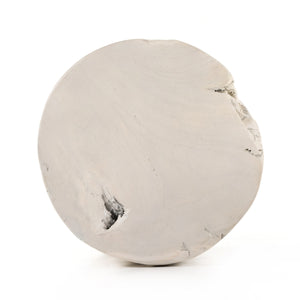 Teak Stool In Ivory Teak