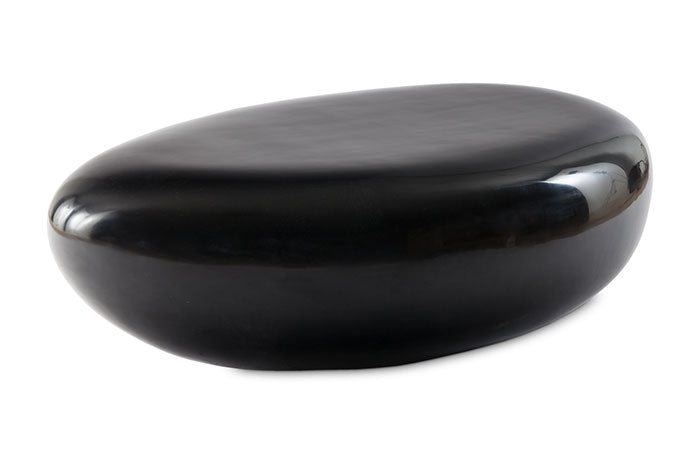 River Stone Cocktail Table, Gel Coat Black, SM