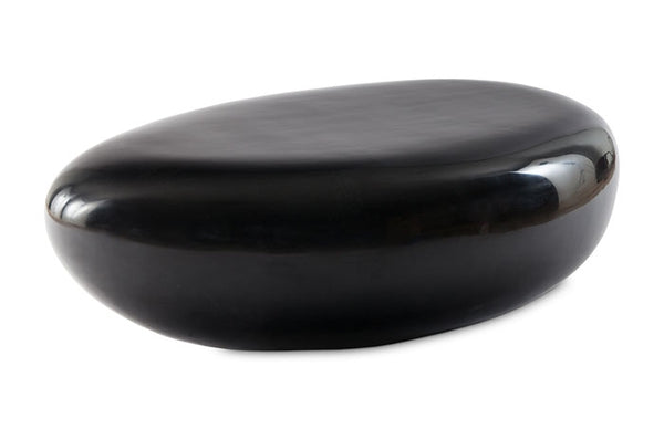 River Stone Cocktail Table, Gel Coat Black, SM