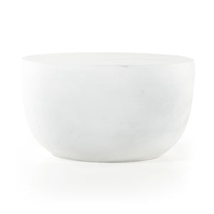 Basil Outdoor End Table In Matte White