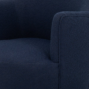 Aurora Swivel Chair In Copenhagen Indigo