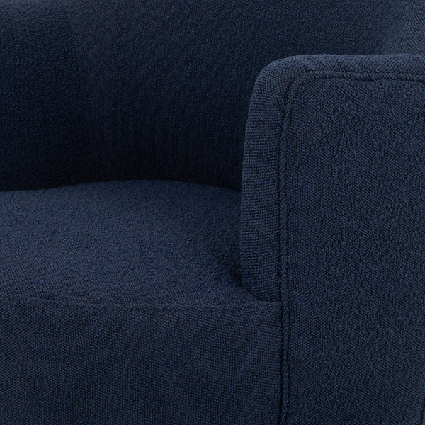 Aurora Swivel Chair In Copenhagen Indigo