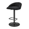 Jorrell KD Boucle Gaslift Swivel Bar Stool, Zenith Black