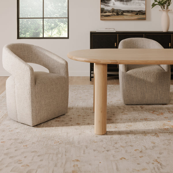 Moe's Milo Large Dining Table in Oak Finish