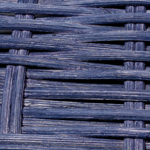 Cape Rattan Table Lamp, Blue