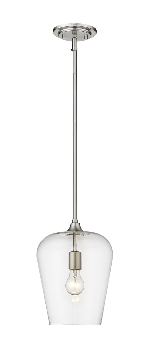 Joliet 1 Light Pendant in Brushed Nickel Finish