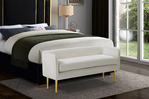 Tim Bench In Cream Velvet