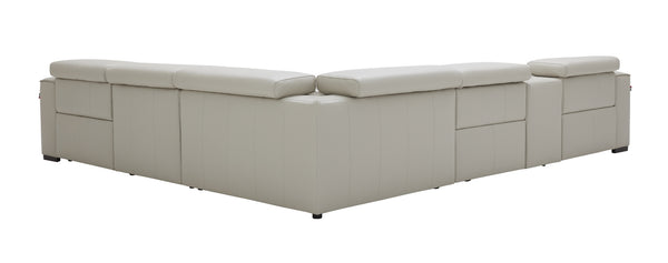 Killian Motion Sectional in Silver Grey