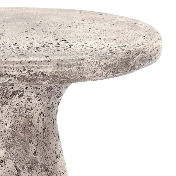 Collins 19" Outdoor Accent Table - Light Gray