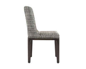 ELISA DINING CHAIR - GREY OAK - NAYA CHECK BLACK