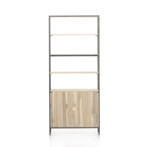 Trey Modular Wide Bookcase In Dove Poplar